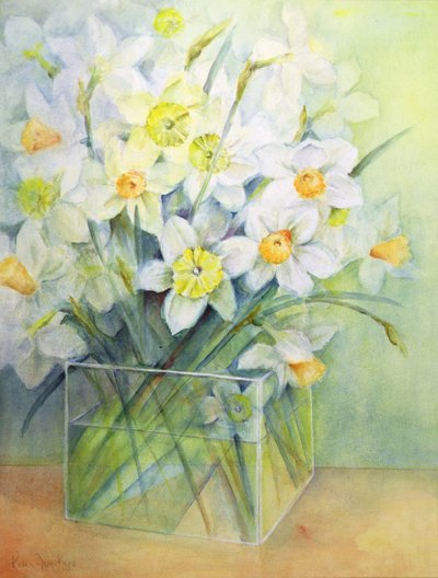 Jonquilles dans un vase en verre - Karen Armitage